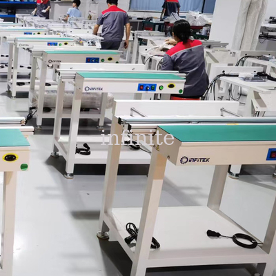 1.5 Meter Single Rail Normal Smt Pcb Conveyor 460mm Максимальная ширина Моторизованная ширина рельса регулировка